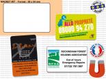 Magnet Publicitaire - Aimant Publicitaire - Format carte de visite