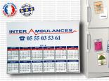 Calendrier Publicitaire 2024 magnétique pour Ambulanciers - ABLMG24