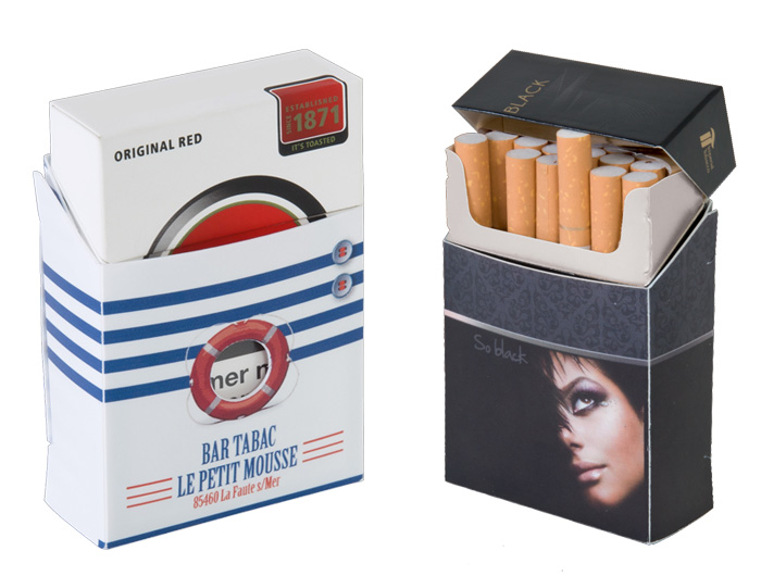 Paquet de cigarettes chocolat