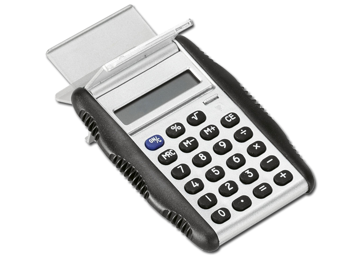 Calculatrice de poche Publicitaire sur socle - ELA17