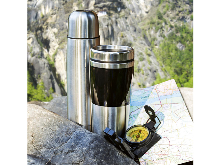 Thermos bouteille gourde isotherme 50 cl bois