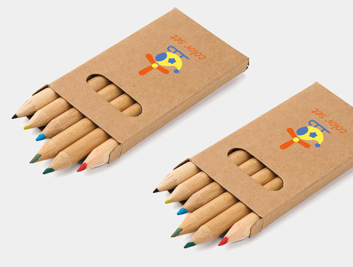 Boîte crayons de couleurs Publicitaire - BOX06