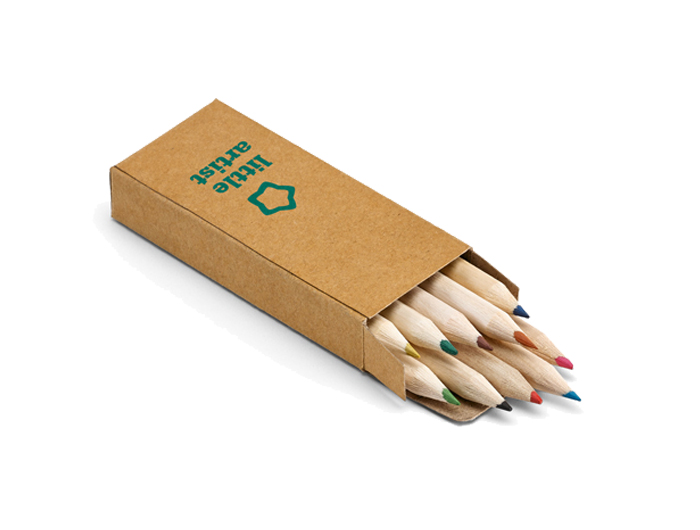 Boîte de 10 crayons couleurs Publicitaire - YAYOI10