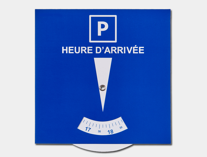 Disque de Stationnement Publicitaire Zone bleue - DSPB15