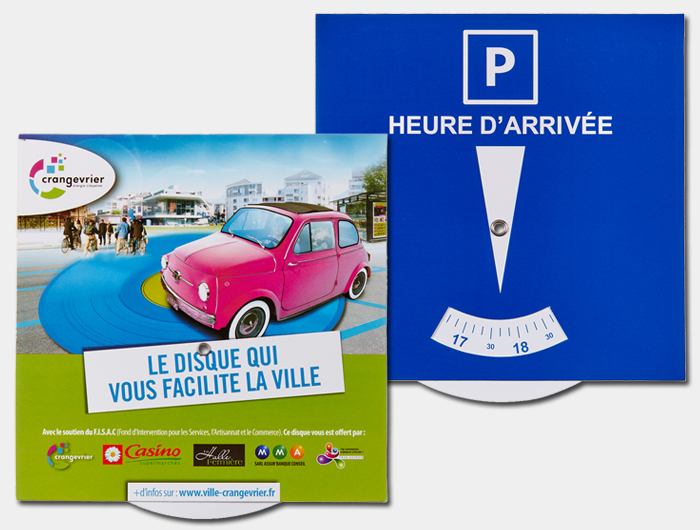 Disque de Stationnement Publicitaire - EURDS01