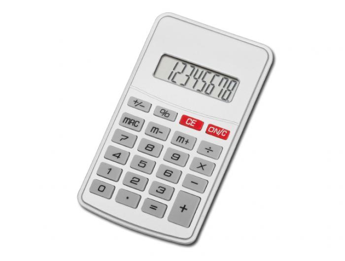Calculatrice Publicitaire argent - PRECISION