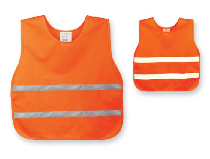 Gilet Sécurité Réfléchissant Publicitaire Orange Fluo - Adulte