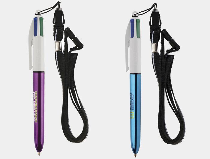 Stylo 4 couleurs personnalisé Clessin - Livraison Express