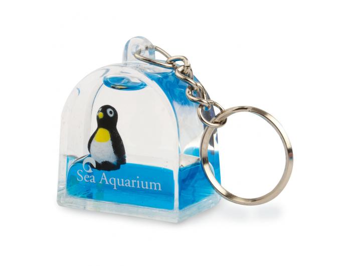 Porte-clef Maison bonheur - Pingouin à Roulettes