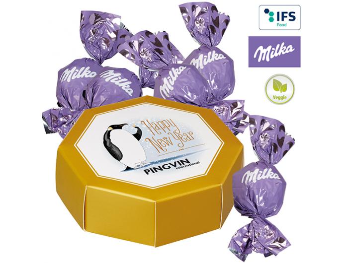 Tablette de chocolat du Père Noël de Milka promotionnel