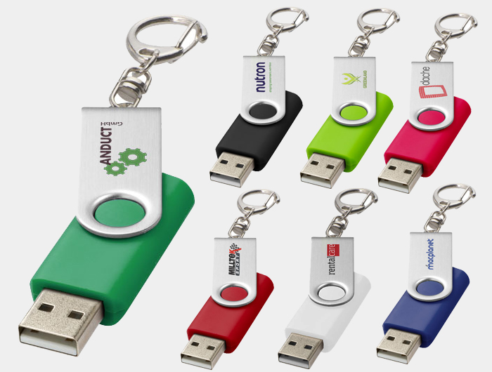 Porte clé avec sa clé USB 8 Go personnalisé avec photo