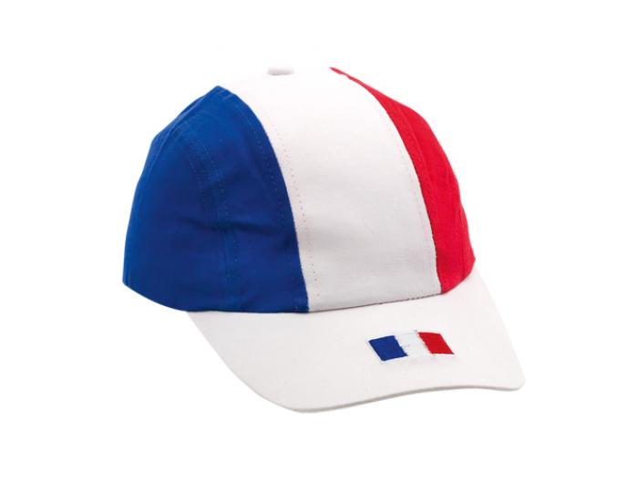 Casquette Avec Pointe De Couleur Bleue Pour La Publicité Ou L'impression  Sur Fond Blanc