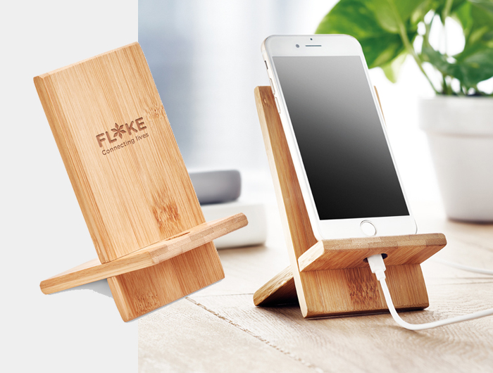 Support de mobile en bois