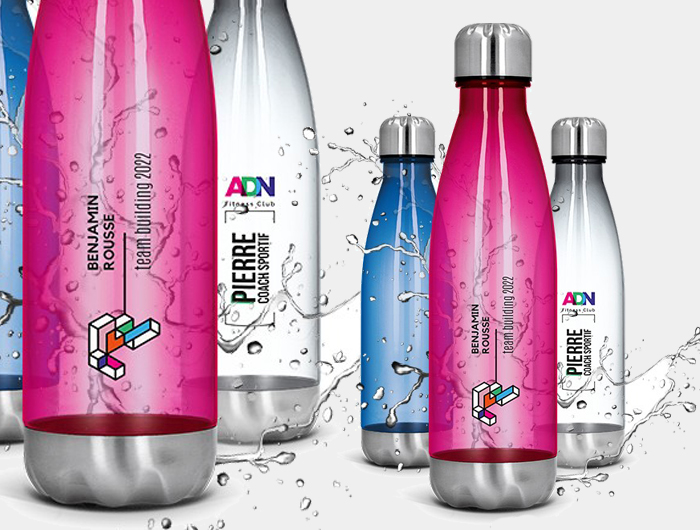 Bouteille réutilisable publicitaire 650 ml en plastique durable