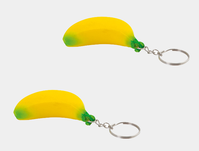 Porte-clés antistress Publicitaire banane - BANA24