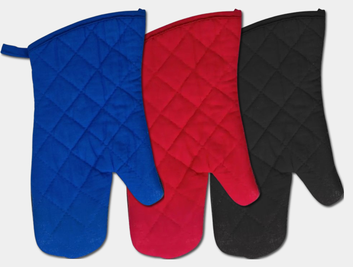 Gant de cuisine Publicitaire coton avec grip antidérapant - IKER32 Gant de cuisine Publicitaire coton avec grip antidérapant - IKER32