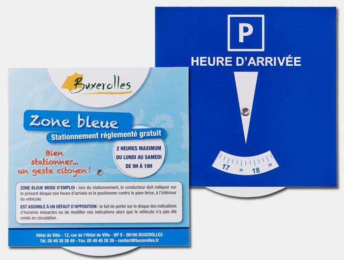 Imprimer Disque Stationnement Publicitaire - DSZB26