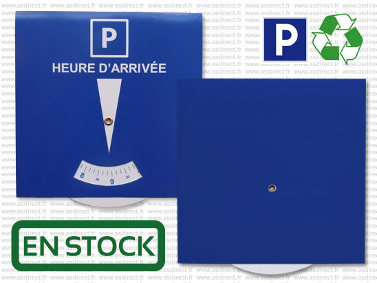 Disque de Stationnement Parking Disc Européen Zone Bleue 10 x 12