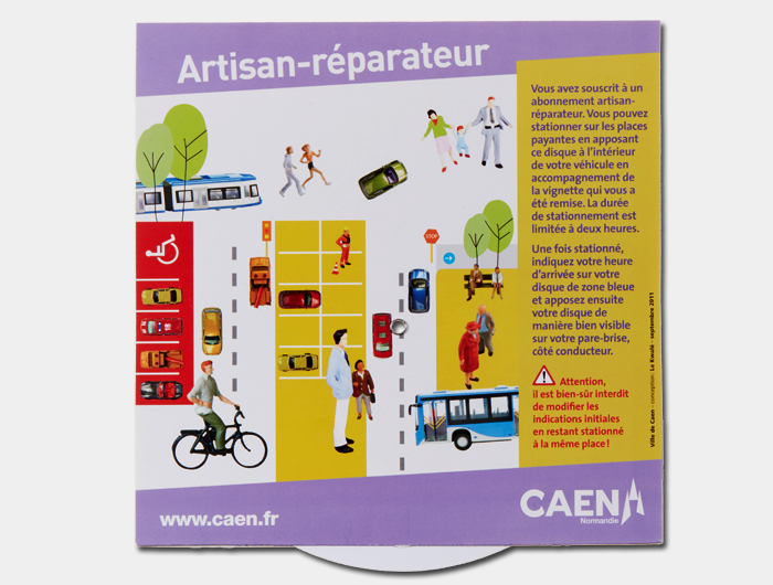 Disque de Stationnement Publicitaire - EURDS01