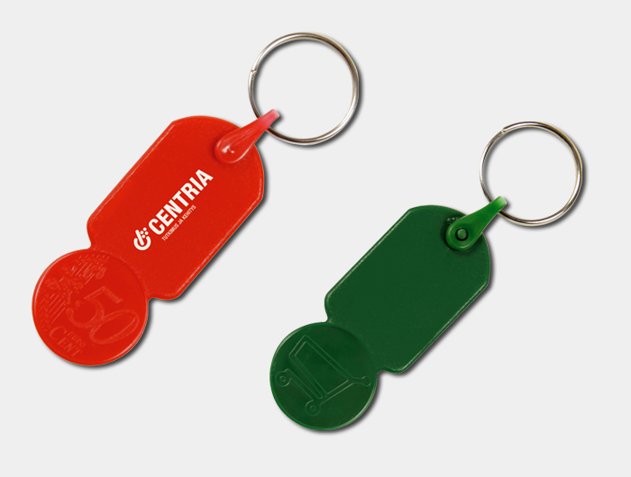 Porte-clés en plastique - 2 pièces - Plastique Transparent - 10