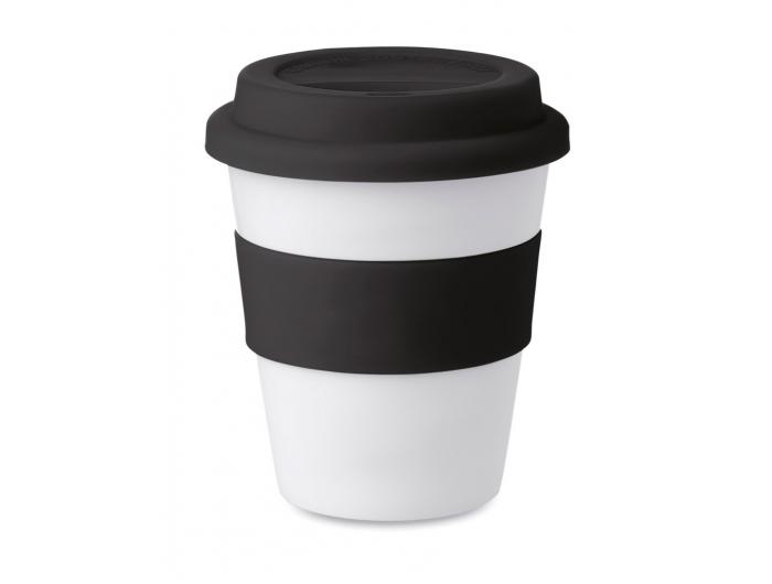 Gobelet café réutilisable et personnalisable avec prénom.