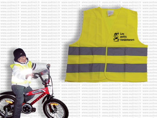 Gilet Sécurité Publicitaire Pas Cher Adulte - Jaune Fluo - GSJF1