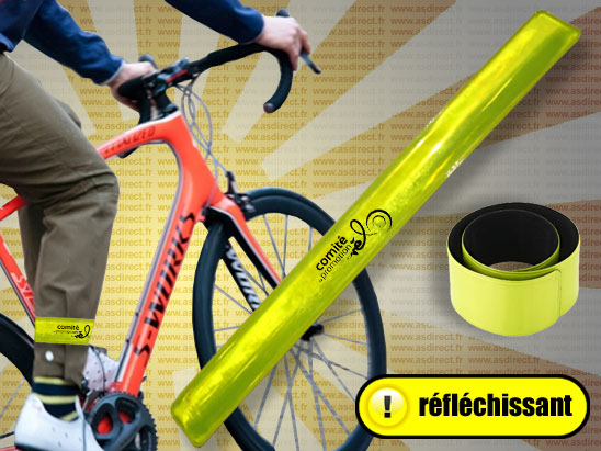 Bracelet reflechissant de couleurs pour vélo