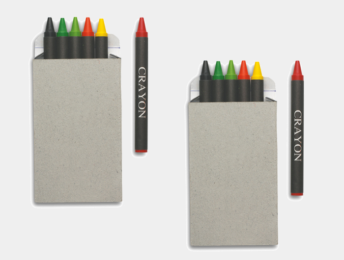 Set 6 Crayons cire Personnalisé Pas Cher - VINCENT80