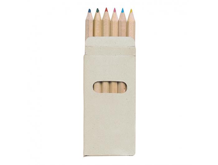Boîte de 6 Crayons de couleur Publicitaire - PETER945