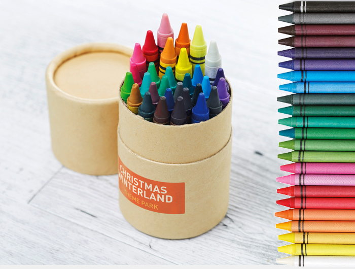 Boite Crayons Cire Publicitaire 30 crayons gras - CRCR30