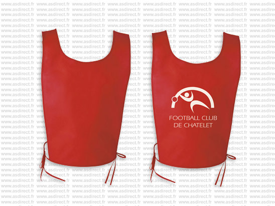 Chasubles sport enfant ou adulte rouge