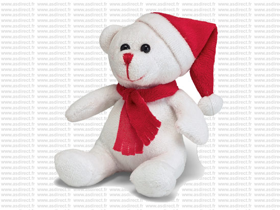 Cadeau de Noël masque chirurgical ours polaire' Autocollant