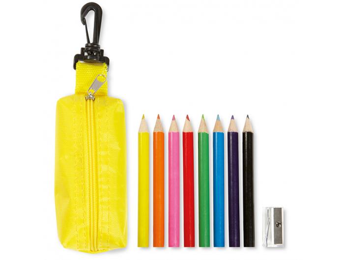 Trousse crayons de couleur Publicitaire 8 crayons - TRCY08