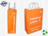 Sac Papier Kraft Recyclé Publicitaire 30 x 13 x 42 cm - COULEUR