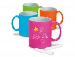 Mug Publicitaire Fluo avec craie - 35 cl - COLORCERAMICA