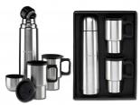 Kit Thermos Publicitaire avec 2 mugs isotherme - RANDO