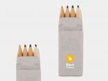 Boîte crayons de couleurs Publicitaire - 4 crayons - DALI32