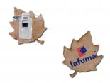 Badge Publicitaire en Bois forme feuille - WDBD55