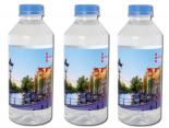 Bouteilles d'eau Publicitaires - 330 ml - Bouchon Bleu clair
