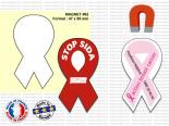 Magnet Publicitaire Ruban Sidaction Cancer