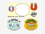 Magnet Publicitaire Forme Blason Etiquette