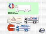 Magnet Publicitaire Camion Poids lourd Transporteur - MILAN66