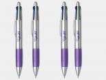 Stylos Publicitaires 4 couleurs grip - VIOLET