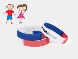 Bracelet Publicitaire bleu blanc rouge enfant - MARCUS55