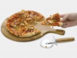 Roulette à Pizza Publicitaire bois avec planche - ITALIAMIA