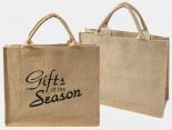 Sac Toile de Jute Publicitaire cabas jute - 42 x 35.5 x 16 cm - JTCB42