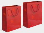 Grand Sac Cadeau Publicitaire rouge - 23 x 32 x 10 cm - ESTRELLA