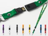 Lanyard Publicitaire avec clé USB tour de cou USB - LNYB30