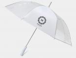 Parapluie Publicitaire transparent et blanc - NIKKO8