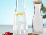 Carafe Publicitaire verre et liège - 1 litre - YUMI1
